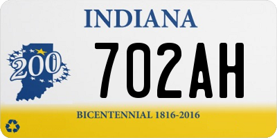 IN license plate 702AH