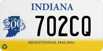 IN license plate 702CQ