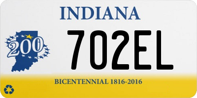 IN license plate 702EL