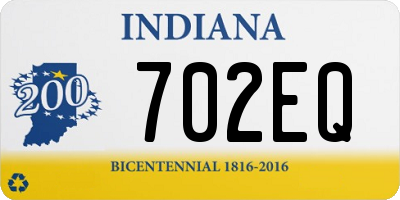 IN license plate 702EQ