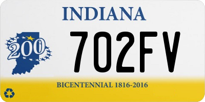 IN license plate 702FV