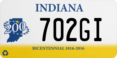 IN license plate 702GI