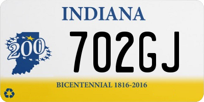 IN license plate 702GJ