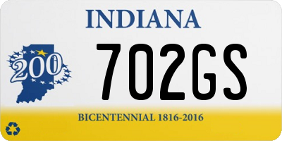 IN license plate 702GS