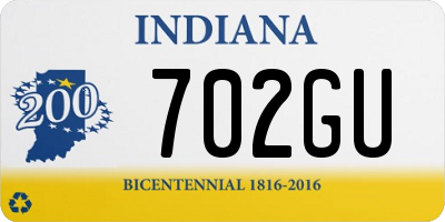 IN license plate 702GU