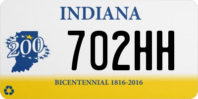 IN license plate 702HH