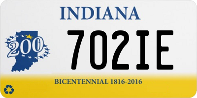 IN license plate 702IE