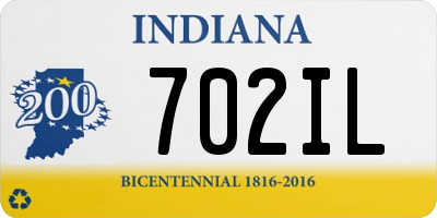IN license plate 702IL