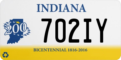 IN license plate 702IY