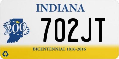 IN license plate 702JT