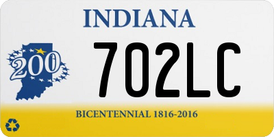 IN license plate 702LC