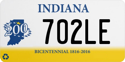 IN license plate 702LE