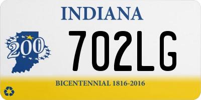 IN license plate 702LG
