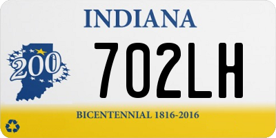 IN license plate 702LH