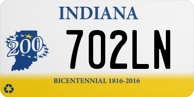 IN license plate 702LN