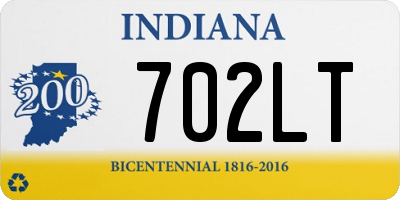 IN license plate 702LT