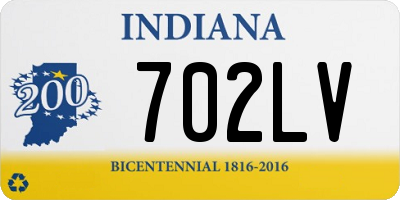 IN license plate 702LV