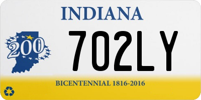 IN license plate 702LY