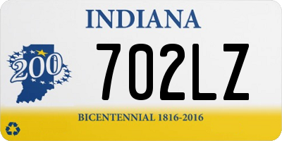 IN license plate 702LZ