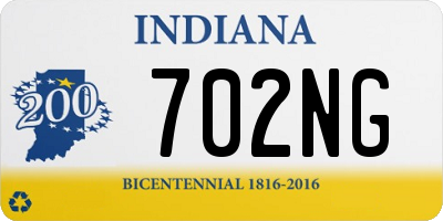 IN license plate 702NG