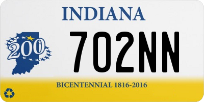 IN license plate 702NN