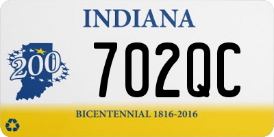 IN license plate 702QC