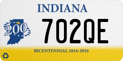 IN license plate 702QE