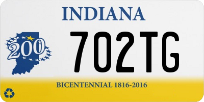 IN license plate 702TG