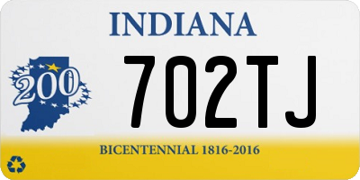 IN license plate 702TJ