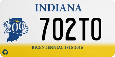 IN license plate 702TO