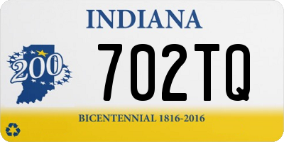 IN license plate 702TQ