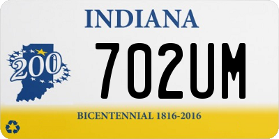 IN license plate 702UM