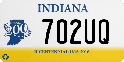 IN license plate 702UQ