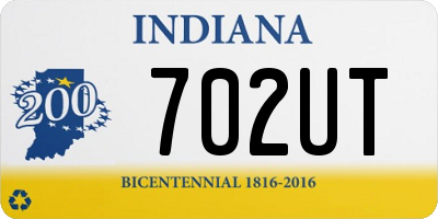 IN license plate 702UT