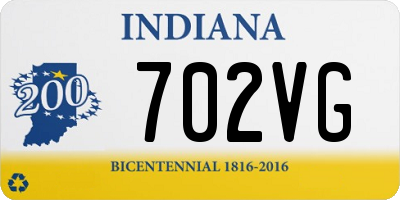 IN license plate 702VG