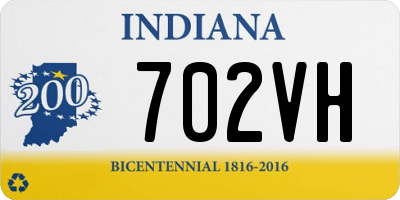 IN license plate 702VH