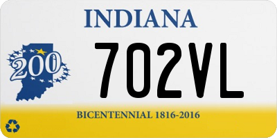 IN license plate 702VL