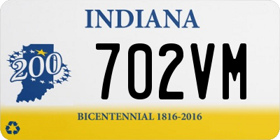 IN license plate 702VM