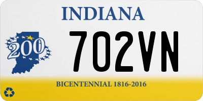 IN license plate 702VN