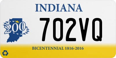 IN license plate 702VQ