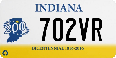 IN license plate 702VR