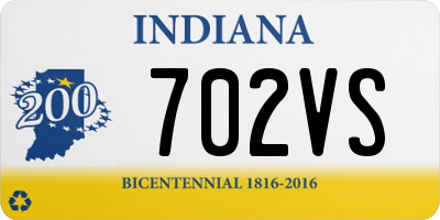 IN license plate 702VS