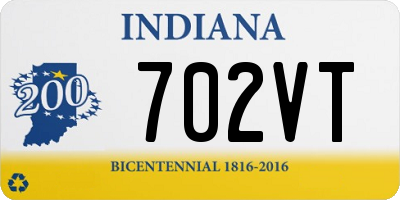 IN license plate 702VT
