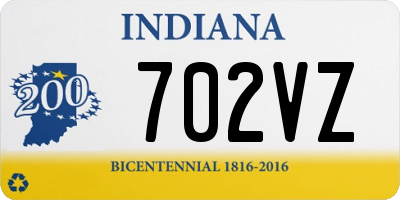 IN license plate 702VZ