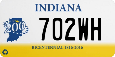 IN license plate 702WH