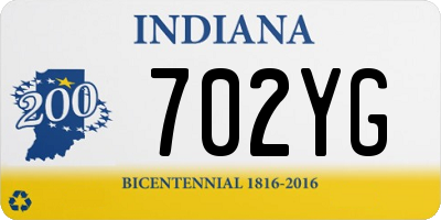 IN license plate 702YG