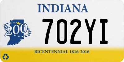 IN license plate 702YI