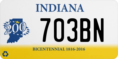 IN license plate 703BN