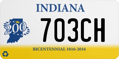 IN license plate 703CH