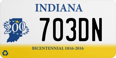 IN license plate 703DN